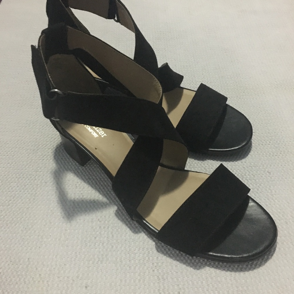Naturalizer N5 Comfort Suede Black Heels 8M